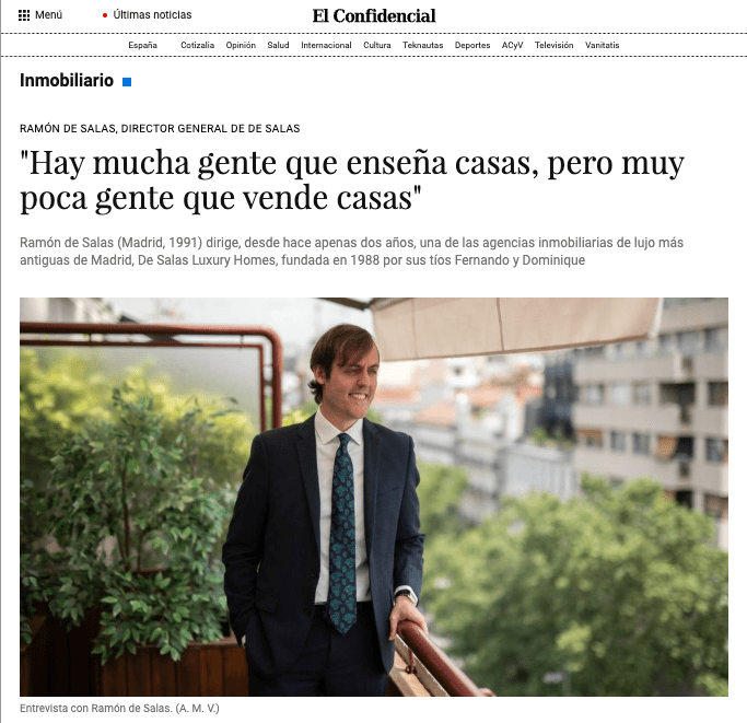 “Hay mucha gente que enseña casas, pero muy poca gente que vende casas”